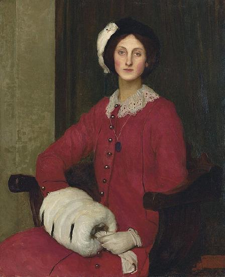 George Spencer Watson Portrait of Hilda Spencer Watson oil painting image